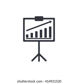 Vector illustration of project stats icon. Premium quality web icon