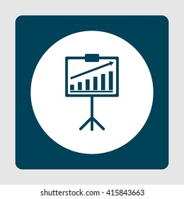 Vector illustration of project stats icon. Premium quality web icon.