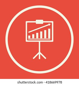 Vector illustration of project stats  icon. Premium quality web icon.?