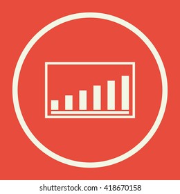 Vector illustration of project stats icon. Premium quality web icon.