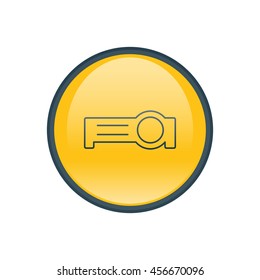 Vector illustration of projector icon