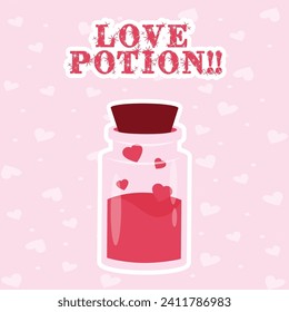 Vector illustration Promise Day Valentine’s Day editable post template