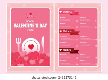 Vector illustration Promise Day Valentine’s Day editable post template