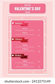 Vector illustration Promise Day Valentine’s Day editable post template