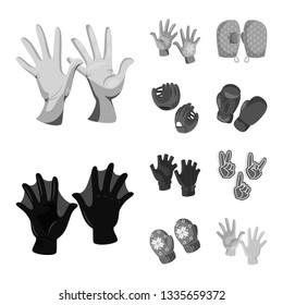 Vector illustration of property and distinctive sign. Set of property and textile vector icon for stock.