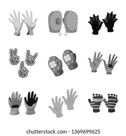 Vector illustration of property and distinctive sign. Collection of property and textile vector icon for stock.
