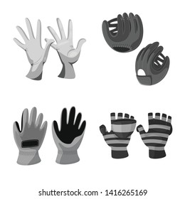 Vector illustration of property and distinctive sign. Set of property and textile vector icon for stock.