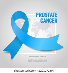 Vector Illustration of prostate cancer awareness. 
