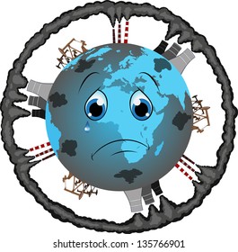 vector illustration: Protect the earth
