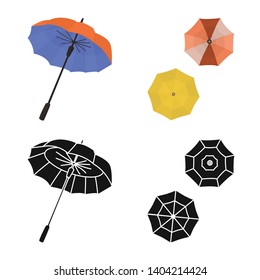 Vector illustration of protection and closed symbol. Collection of protection and rainy stock vector illustration.