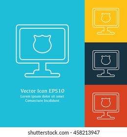 Vector illustration of protection icon