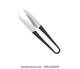 Vector Illustration of Pruning Shears, Garden Tools Flower Scissors isolated on white background. Gardening hand tools