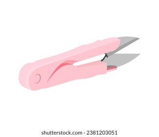 Vector Illustration of Pruning Shears, Garden Tools Flower Scissors isolated on white background. Gardening hand tools