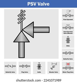 Vector Illustration for PSV Valve