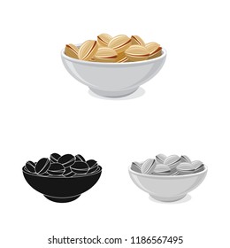 Vector illustration of pub and bar icon. Set of pub and interior vector icon for stock.