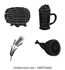 Vector illustration of pub and bar icon. Collection of pub and interior stock vector illustration.