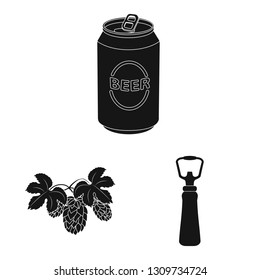 Vector illustration of pub and bar symbol. Set of pub and interior stock symbol for web.