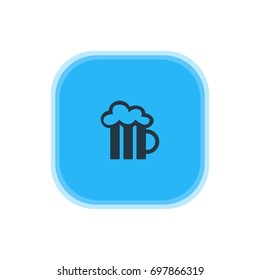 Vector Illustration Of Pub Icon. Beautiful Map Element Also Can Be Used As Beer Mug Element.