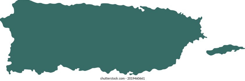 vector illustration of Puerto Rico map