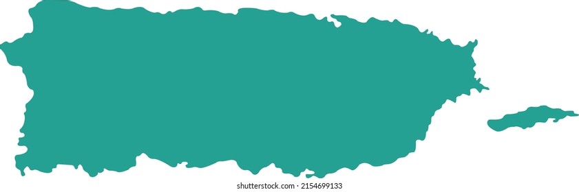 Vector illustration of Puerto Rico map