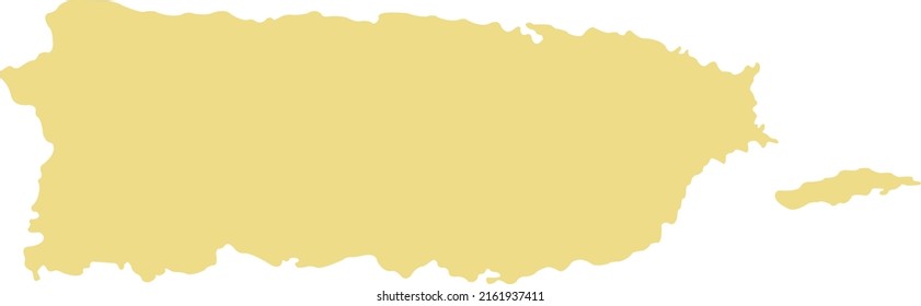 Vector Illustration Puerto Rico map