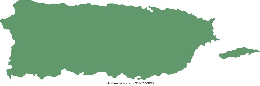 Vektorgrafik von Puerto Rico Karte
