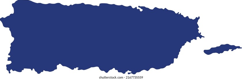 Vector Illustration of Puerto Rico map