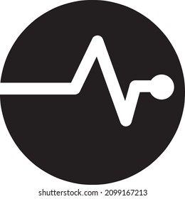 Ilustración vectorial del icono de pulso. Icono web de calidad superior..eps