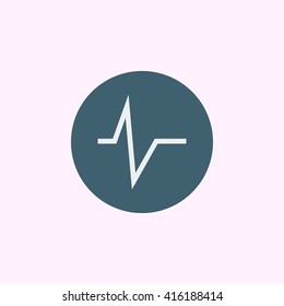 Vector illustration of pulse icon. Premium quality web icon.