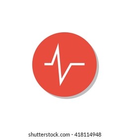 Vector illustration of pulse icon. Premium quality web icon.