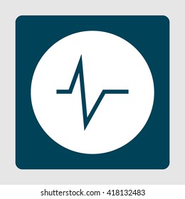 Vector illustration of pulse icon. Premium quality web icon.