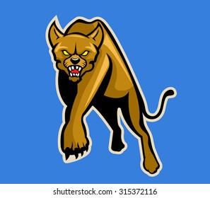 Vector illustration of puma 