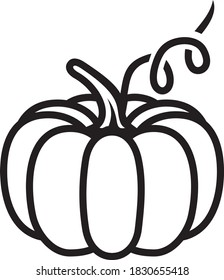 Vector illustration of the pumpkin