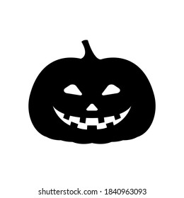 Calabaza de la ilustración del vector tallada. Icono, halloween.