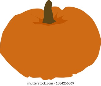 Vector illustration pumpkin Golden 