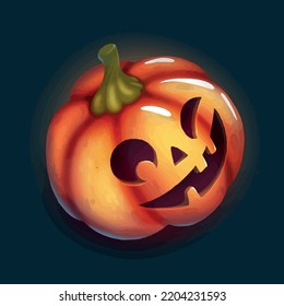 Ilustración vectorial de calabaza para halloween