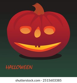 vector illustration. Pumpkin. Halloween. Can be used for postcard, book, website