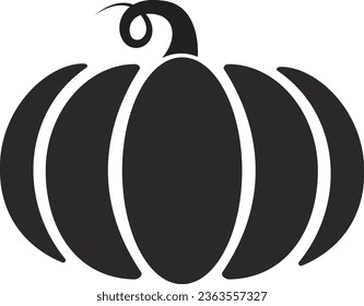ilustración vectorial de una calabaza sobre un fondo transparente