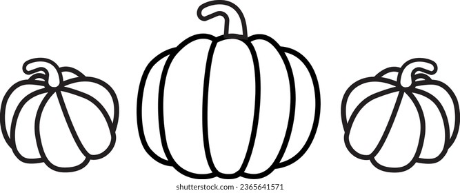 ilustración vectorial de una calabaza sobre un fondo transparente