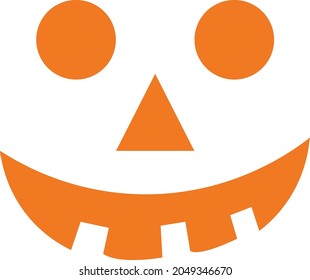 Vector illustration of Pumpkin on white background For print or use as poster, card, flyer or T Shirt