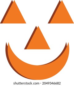Vector illustration of Pumpkin on white background For print or use as poster, card, flyer or T Shirt