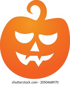 Ilustración vectorial de la Calabaza sobre fondo blanco Para imprimir o usar como afiche, tarjeta, volante o camiseta