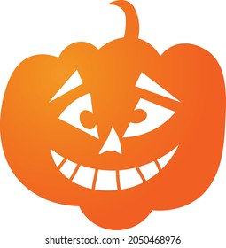 Vector illustration of Pumpkin on white background For print or use as poster, card, flyer or T Shirt