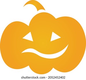 Vector illustration of Pumpkin on white background For print or use as poster, card, flyer or T Shirt