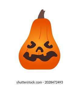Vector Illustration of Pumpkin with smile face for your Halloween.