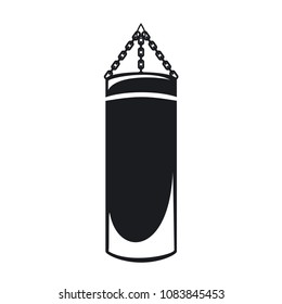 Vector illustration punching bag icon