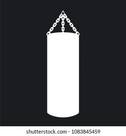 Vector illustration punching bag icon