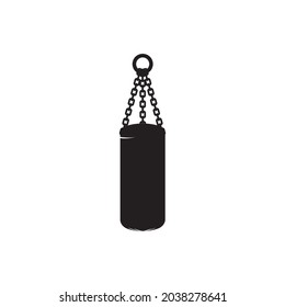 Vector illustration punching bag icon