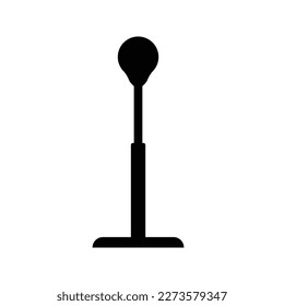 Vector illustration punching bag icon