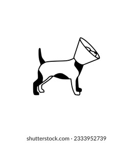 vector illustration of a puppy dog